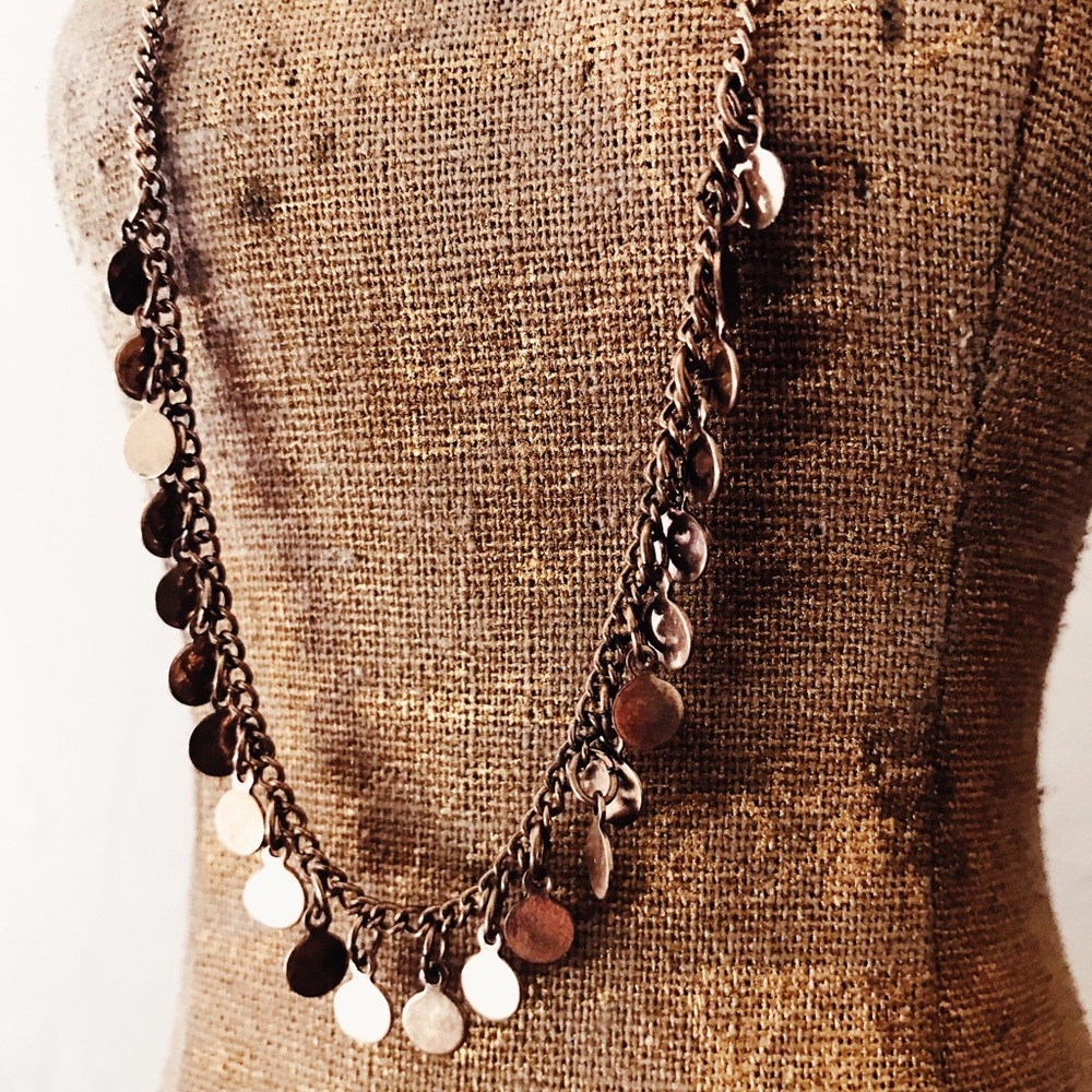 Boho Gold Tasseled Necklace